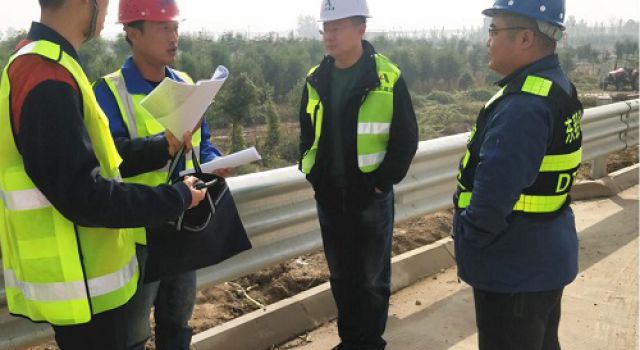 日蘭巨菏總監(jiān)辦計(jì)合部對各參建單位進(jìn)行現(xiàn)場檢查