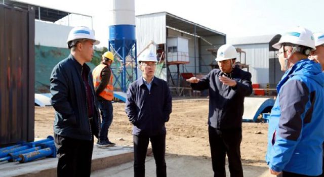 淄博市交通運輸事業(yè)服務中心對沂邳線改建工程進行督導檢查