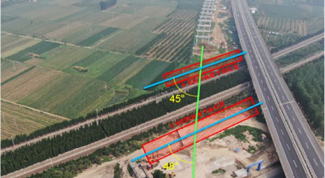 京臺項目京滬公鐵立交轉(zhuǎn)體橋主墩樁基全部完成