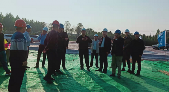 省廳執(zhí)法局對濟高高速公路房建工程一標的檢查