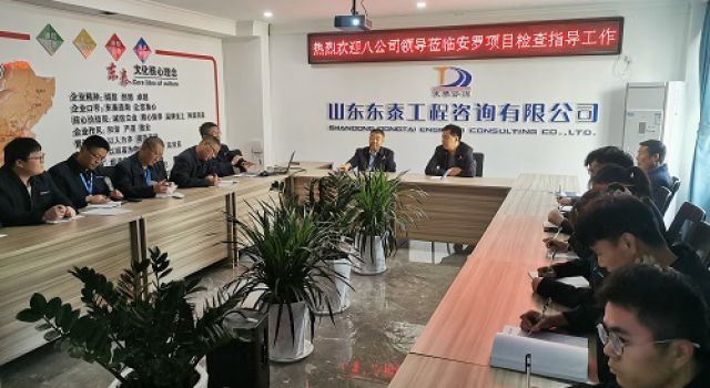 八公司領(lǐng)導(dǎo)蒞臨安羅高速項目檢查指導(dǎo)工作