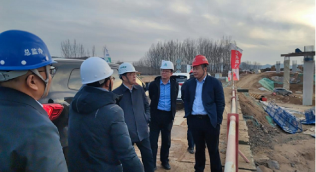 山東高速集團(tuán)基礎(chǔ)設(shè)施公司陳總一行調(diào)研臨臨高速八標(biāo)項(xiàng)目