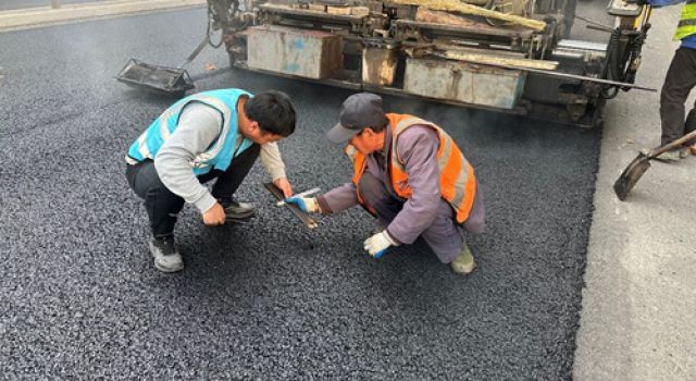 淄博市普通國省道養(yǎng)護建設項目瀝青面層施工